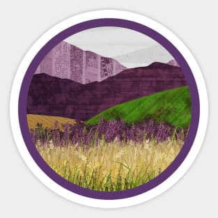 Purple Hills Sticker